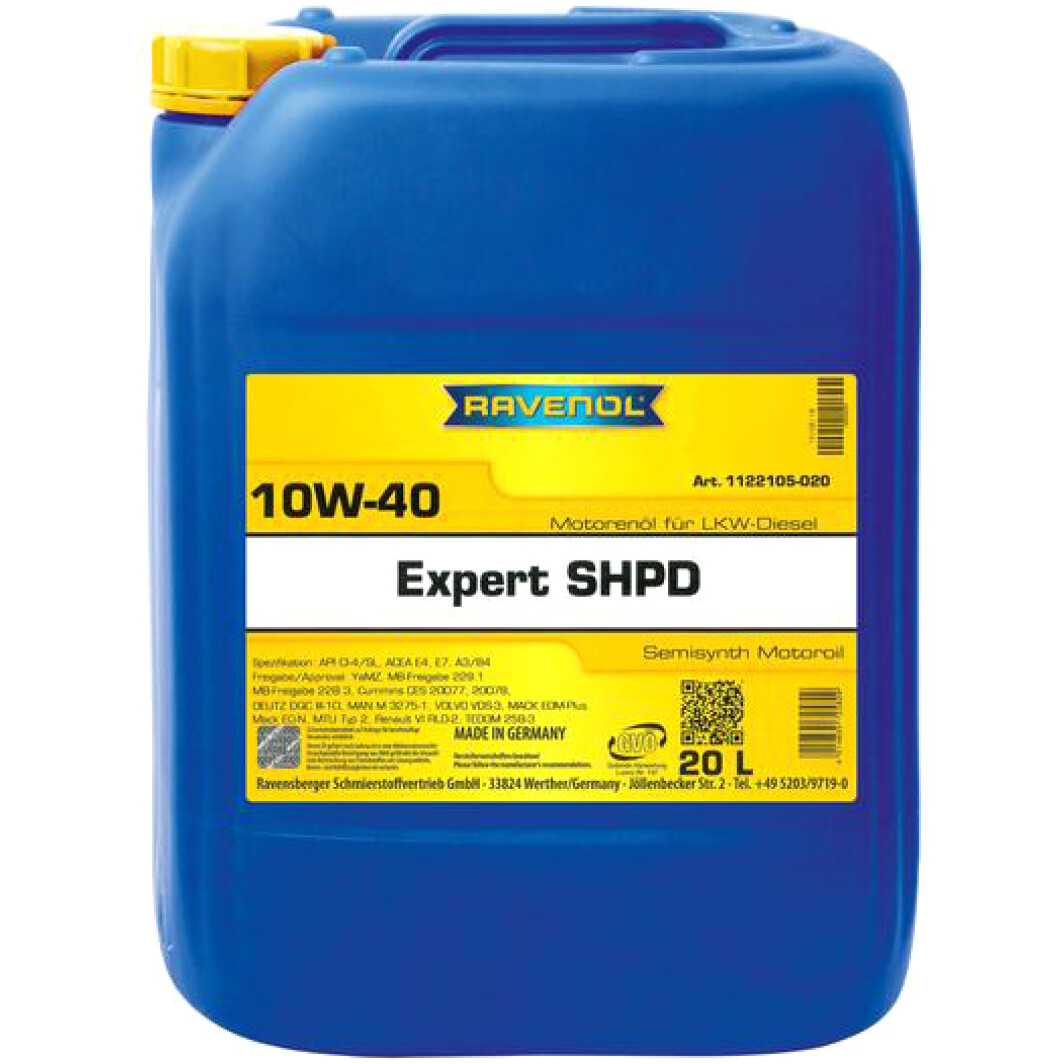 Ravenol Expert SHPD SAE 10W-40 20л